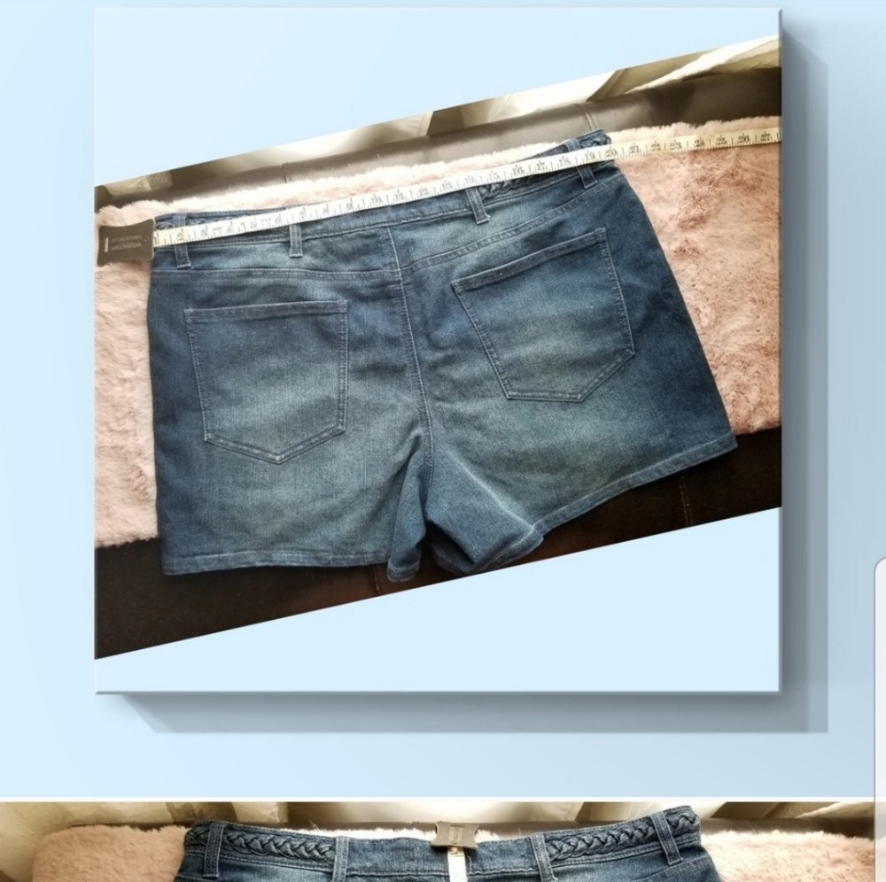 NWT NY&Co Denim Shorts~Sz 18 - Picture 5 of 7